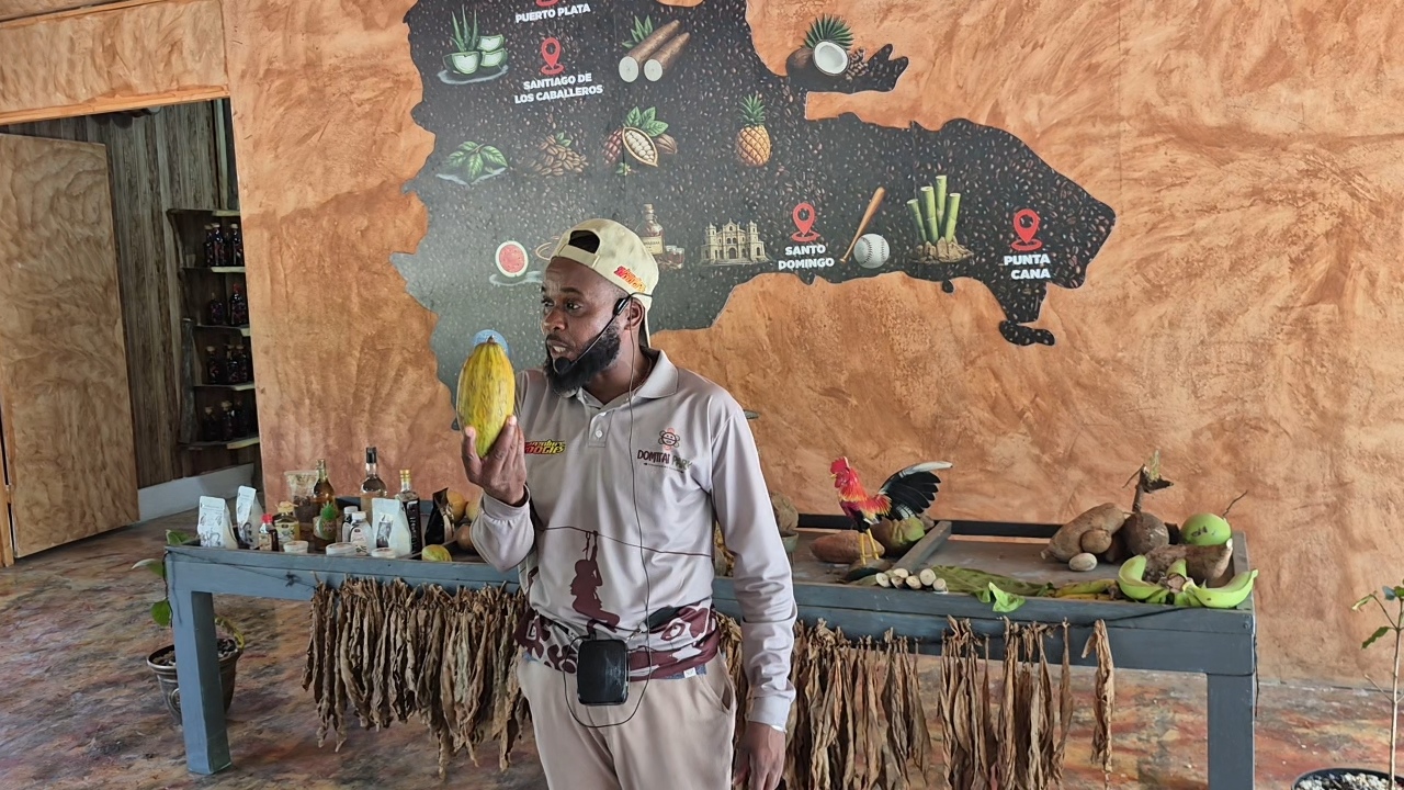 Degustação da culinária dominicana no Adventure Buggies — cacau, mamajuana, café e charutos